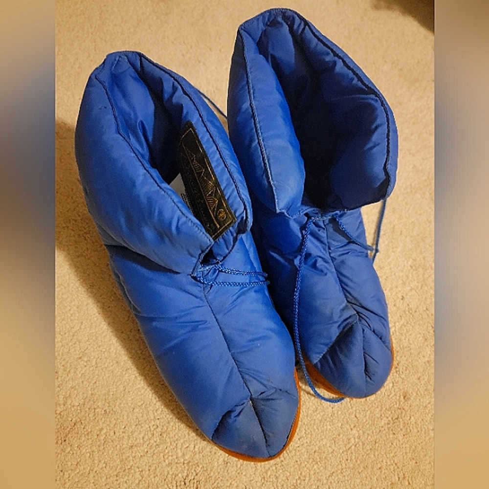 Vintage Eddie Bauer Unisex Down Bootie Slippers